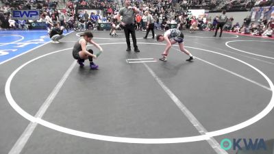 98 lbs Rr Rnd 2 - Paisley Gilles, Harrah Little League Wrestling vs Alexis Johnson, Watonga Blaine County Grapplers