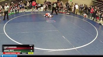 45 lbs Champ. Round 1 - Derek Remy, Fruita Wildcat Wrestling Club vs Liam Andersen, JWC