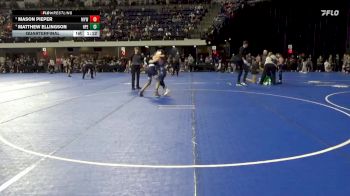 130 lbs Quarterfinal - Matthew Ellingson, Hudson Pirate Elite vs Mason Pieper, Mayville Youth Wrestling