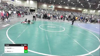 70 lbs Final - Loui Hauder, Silver State Wr Ac vs Logan Alkire, Run To Danger