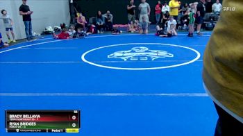 56 lbs Round 3 (8 Team) - Brady Bellavia, Terps Northeast ES vs Ryan Bridges, Force WC