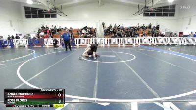 157 lbs Champ. Round 1 - Angel Martinez, Bishop Alemany vs Ross Flores, Hoover