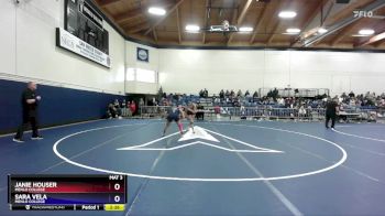 131 lbs Cons. Round 2 - Sara Vela, Menlo College vs Janie Houser, Menlo College