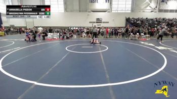 106 lbs Cons. Semi - Annabella Pigeon, Niskayuna Youth Wrestling vs Brooklynn Fitzgerald, Divas Of Destruction Wrestling Club