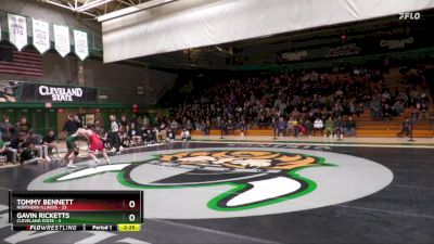 174 lbs Gavin Ricketts, Cleveland State vs Tommy Bennett, Northern Illinois