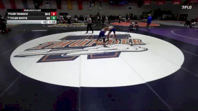 133 lbs Champ. Round 1 - Tyler Tiangco, Wisconsin-Whitewater vs Tyler Evitts, Aurora Universtiy