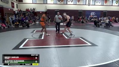 190 lbs Round 2 - Brody Shipler, Algona vs Quinton Alexander, Prairie, Cedar Rapids