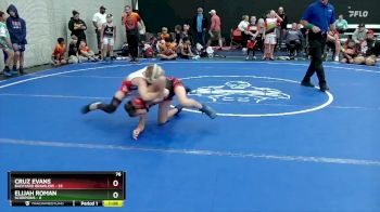 76 lbs Round 6 (8 Team) - Cruz Evans, Backyard Brawlers vs Elijah Roman, Scorpions