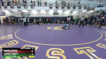 115 lbs Cons. Semi - Raiden Moreno, Worland Middle School vs Garrett Henley, Lovell Middle School