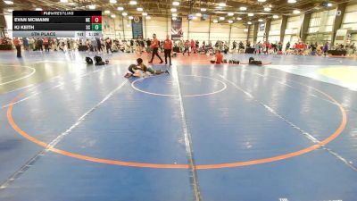 80 lbs 5th Place - Evan McMann, ME vs Kj Keith, SC
