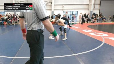 132 lbs 3rd Place Match - Hudson Bragg, Bear Cave Wrestling Club vs Cooper Robinson, Nevada
