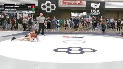 59 lbs Champ. Rd Of 32 - Brooks Riesen, The Fort Hammers Wrestling vs Rhett Jessop