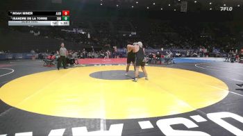 6A Boys 285 lbs Semifinal - Isandre De La Torre, South Medford Boys vs Noah Miner, Aloha Boys