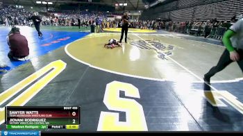 40 lbs Round 5 - Jiovani Rodriguez, Victory Wrestling-Central WA vs Sawyer Watts, Team Aggression Wrestling Club
