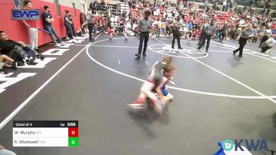 64 lbs Consi Of 4 - Waylon Murphy, Grove Takedown Club vs Kale Shatswell, Tiger Trained Wrestling