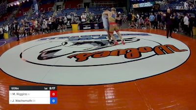 120 lbs Rnd Of 16 - Maximus Riggins, IA vs Jeremiah Wachsmuth, OR