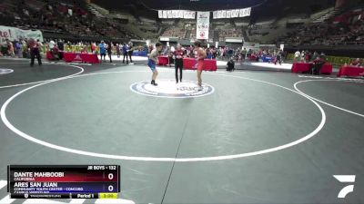 132 lbs Cons. Round 2 - Dante Mahboobi, California vs Ares San Juan, Community Youth Center - Concord Campus Wrestling