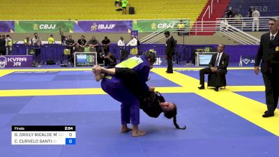 BRUNA DRIELY RICALDE MACIEL vs CARINA CURVELO SANTI 2024 Brasileiro Jiu-Jitsu IBJJF