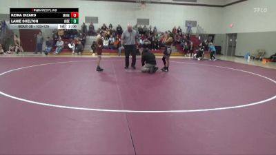 123-125 lbs 1st Place Match - Keira Dizard, Mount Vernon Girls vs Lanie Shelton, Independence Girls