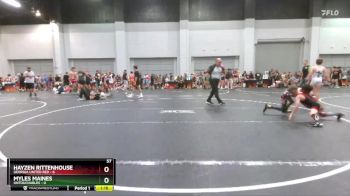 57 lbs Round 3 (10 Team) - Myles Maines, Untouchables vs Hayzen Rittenhouse, Georgia United Red