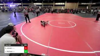 74 lbs Semifinal - Nash Jensen, Delta WC vs Lazarus McEwen, Mat Demon WC