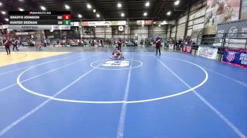 106 lbs Semifinal - Hunter Beeman, Darkhorse vs Gradyn Johnson, Bison Wrestling Club