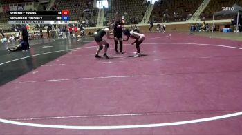 145 lbs 5th Place Match - Serenity Evans, Unattached vs Savannah Chesney, Mount Olive