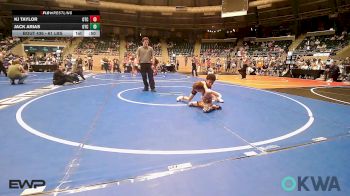 61 lbs Consi Of 16 #2 - KJ Taylor, Owasso Takedown Club vs Jack Arias, Owasso Takedown Club