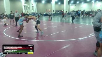 144 lbs Round 2 (10 Team) - Cannon Cribbs, Venice Warriors vs Chrishon Donaldson, Bad Bay Wrestling Club