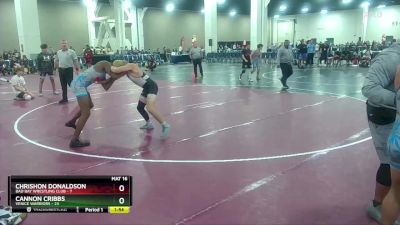 144 lbs Round 2 (10 Team) - Cannon Cribbs, Venice Warriors vs Chrishon Donaldson, Bad Bay Wrestling Club