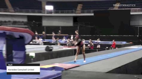 Kenedee Campbell United Gymstars - Vault - 2022 Elevate the Stage Huntsville presented by SportsMED & Crestwood