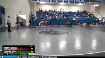 165 lbs Semifinal - Peter Driscoll, Wisconsin-Platteville vs Spencer Roth, Cornell College