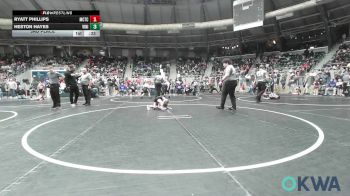 46 lbs 3rd Place - Ryatt Phillips, Murray County Takedown Club vs Heston Hayes, Vinita Kids Wrestling