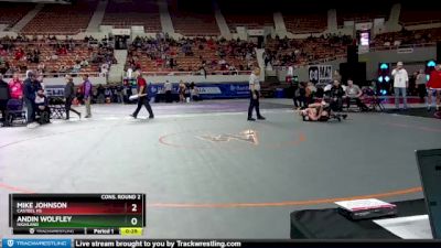 D1-150 lbs Cons. Round 2 - Andin Wolfley, Highland vs Mike Johnson, Casteel HS