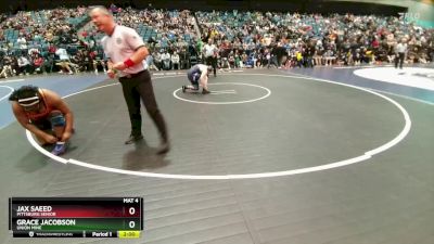 235 lbs Semifinal - Grace Jacobson, Union Mine vs Jax Saeed, Pittsburg Senior