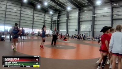 170 lbs Finals (8 Team) - Evaleigh Stine, Badger Girls Elite vs Sierra Ripka, Team Pennsylvania Blue