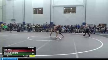 174 lbs Semifinal - Joe Paul, Johns Hopkins University vs Charlie Grygas, Oswego State
