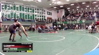 285 lbs 7th Place Match - CJ Crawford, Beavercreek vs Daniel Stephens, Olentangy (Lewis Center)