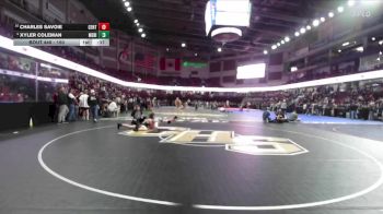 150 lbs Cons. Round 4 - Charles Savoie, Centennial vs Xyler Coleman, Meridian