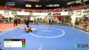 55 lbs Semifinal - Aksel Davis, Tahlequah Wrestling Club vs Lachlan Forrest, Vinita Kids Wrestling