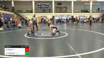 120 lbs Semifinal - Gunner Myers, Wallenpaupack vs Austin Fashouer, West Scranton