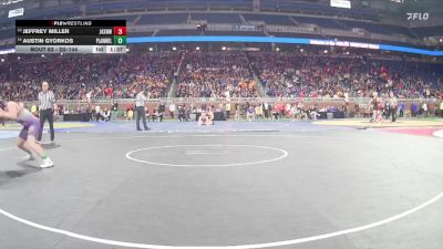 D2-144 lbs Champ. Round 1 - Jeffrey Miller, Jackson Northwest vs Austin Gyorkos, Plainwell