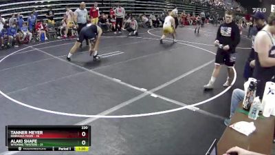 220 lbs Round 3 (6 Team) - Tanner Meyer, Nebraska Maize vs Alaki Shafe, Wyoming Twisters