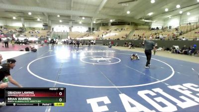 60 lbs Cons. Round 1 - Obadiah Lawing, Seahawks Wrestling Club vs Brian Warren, North Alabama Elite Wrestling