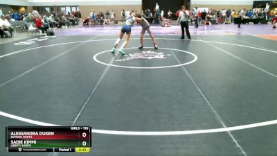 110 lbs Champ. Round 1 - Alessandra Duken, Edmond North vs Sadie Kimmi, Liberty North