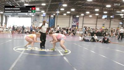 235 lbs Rr Rnd 1 - Madelyn Hansen, Flickr Girlz vs Samantha O'Leary, Next Level Wrestling Club