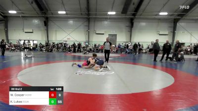 130 lbs Rr Rnd 2 - Wyatt Cooper, Morris Fitness Wrestling Club - (B) vs Kellan Lukas, Roundtree Wrestling Academy