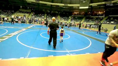 43 lbs Consi Of 4 - Hendrix Gates, Vian Wrestling Club vs Hunter Beach, Woodland Wrestling Club