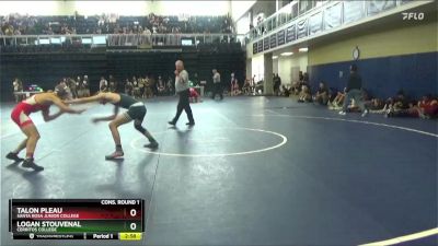 133 lbs Cons. Round 1 - Talon Pleau, Santa Rosa Junior College vs Logan Stouvenal, Cerritos College