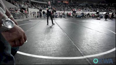55 lbs Consi Of 8 #1 - Brayden Hamilton, Tulsa Blue T Panthers vs Connor Johnson, Brushy Wrestling Club